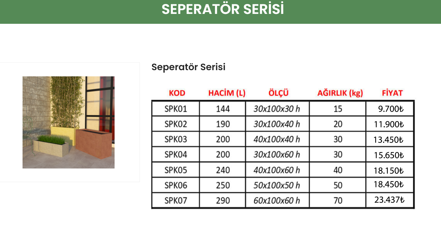 28  SEPERATÖR SERİSİ